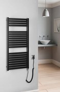 Sapho Tondi elektrische radiator zwart mat 45x97cm 300W