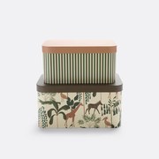 Set van 2 opbergdozen in karton, Sehatra