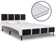 vidaXL Bed met traagschuim matras kunstleer 140x200 cm