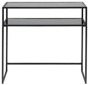 Kare Design Loft Sidetable Van Staal Met Glas - 85 X 30cm.