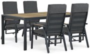 Tuinset 4 personen 180 cm Aluminium Grijs Lifestyle Garden Furniture Marseille/Valence
