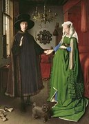 Kunstreproductie The Portrait of Giovanni Arnolfini and his Wife Giovanna Cenami, 1434, Eyck, Jan van