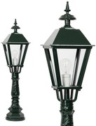 Tuinlantaarn Salford Aluminium E27 tuinlamp sokkel IP44 Tuinverlichting Groen / Antraciet / Zwart E27