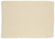 Placemat geribbeld, GOTS bio-katoen, zandgrijs, 35 x 50 cm