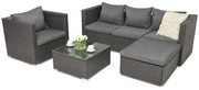 Technorattan tuinmeubelen Roma Corner 5 Garden Point antraciet