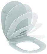 Ideal Standard Connect Air closetzitting met deksel met softclose dun wit/RVS E036601