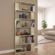 vidaXL Boekenkast/kamerscherm 80x24x192 cm spaanplaat sonoma eiken