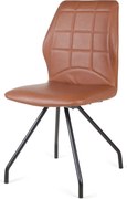 Eetkamerstoel - Apollo - leer Vintage cognac