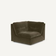 Modulaire 90° hoek in fluweel, GIULIANO