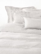 Linnen dekbedovertrek Linna met bies