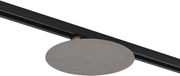 Moderne plafondlamp gunmetal voor railsysteem 1-fase 2-lichts - Iconic Pulley