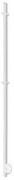 Vasco Spike Elektrische Handdoekradiator - 151.5cm hoog - 35Watt - RAL 9016 - mat wit 118440115159016