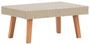 vidaXL Tuintafel poly rattan beige