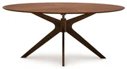 Kave Home Naanim Ovale Eettafel Walnootfineer 180 X 110 Cm - 180 X 110cm.