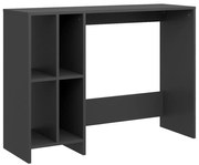 vidaXL Bureau 102,5x35x75 cm spaanplaat grijs