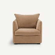 Fauteuil in stonewashed fluweel, Neo Chiquito