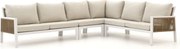 + 10% kassakorting | Hoek loungeset Manifesto  | 6 personen | Loungeset Wit | Hoekbank Aluminium | Kees Smit Tuinmeubelen