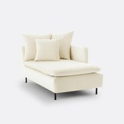 Omvormbare longchair fluweel D158 cm, Ivete