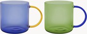 Mokken Fred van borosilicaatglas, 2-delig