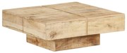 vidaXL Salontafel 80x80x28 cm massief mangohout