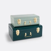 Set van metalen koffers, Masa