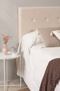 Hoofdbord Buttons Fluweel voor bedden van 105 en 90 cm
