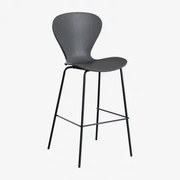 Op Een Hoge Kruk. ↑75 Cm & Zwart & Donkergrijs Polypropyleen & Polypropyleen - Sklum