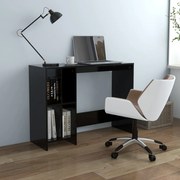 vidaXL Bureau 102,5x35x75 cm spaanplaat zwart