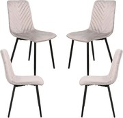 Pakket 4 Stoelen Guri