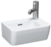 Laufen Pro A fontein 36x25x16.5cm 1 kraangat rechts met overloop keramiek wit H8169550001061