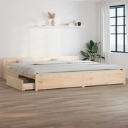 vidaXL Bedframe met lades 180x200 cm 6FT Super King