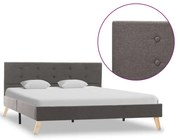 vidaXL Bedframe stof taupe 140x200 cm