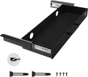 VEVOR Onderbureaulade 635x232x75 mm, Onderbureaulade, Verborgen Bureau-opbergorganizer, Pennenlade onder de tafel voor Zit-Sta werkplekken op Kantoor & Thuis