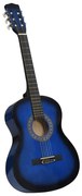 vidaXL Gitaar klassiek beginner en kinderen 3/4 36" blauw