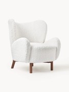 Witte teddy fauteuil Kalia