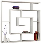 Homemania Boekenkast Labirent 125x22x129 cm wit