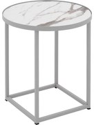 Goossens Salontafel Livia rond, hpl zwart, modern design, 41 x 42 x 41 cm