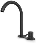 Hotbath BUDDY Wastafelmengkraan - 2 gats - Geborsteld zwart PVD B123MBP