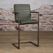 Tower Living Stoere Barstoel Industrieel Bull Antracite Rocca