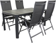 Hartman Salvatore/Queens 160x90 cm. verstelbare 4-persoons tuinset