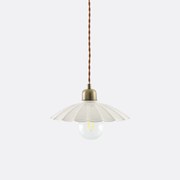 Geschulpte ijzeren metalen hanglamp, Festonia