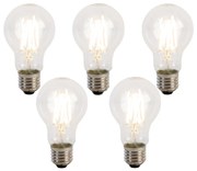 Set van 5 E27 3-staps dimbare LED lampen A60 5W 700 lm 2700K