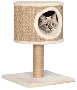 vidaXL Kattenmeubel met huis en krabpaal 52 cm zeegras