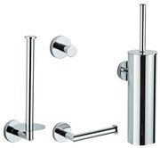 Saniclear Talpa toilet accessoiresset 4-delig chroom