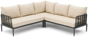 Hoek loungeset 5 personen Aluminium/wicker Grijs  Coco Ibiza