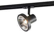 Moderne 1-fase railspot zwart GU10 111mm - Iconic Jeany