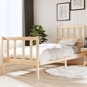 vidaXL Bedframe massief hout 75x190 cm 2FT6 small single