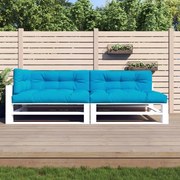 vidaXL Bankkussens pallet 5 st blauw