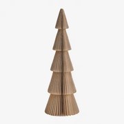 Jesper Papieren Kerstboom Beige Linnen Met Gouden Rand & ↑22.5 Cm - Sklum