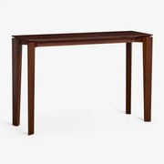 Rechthoekige Console 120x40 Cm In Mdf Met Tanzania Notenfineer Marrón Nogal Oscuro - Sklum